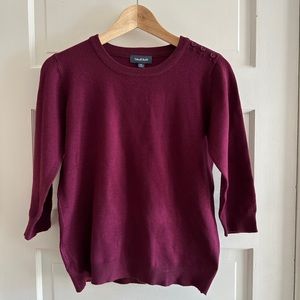 ModCloth Button Neck Sweater, Medium